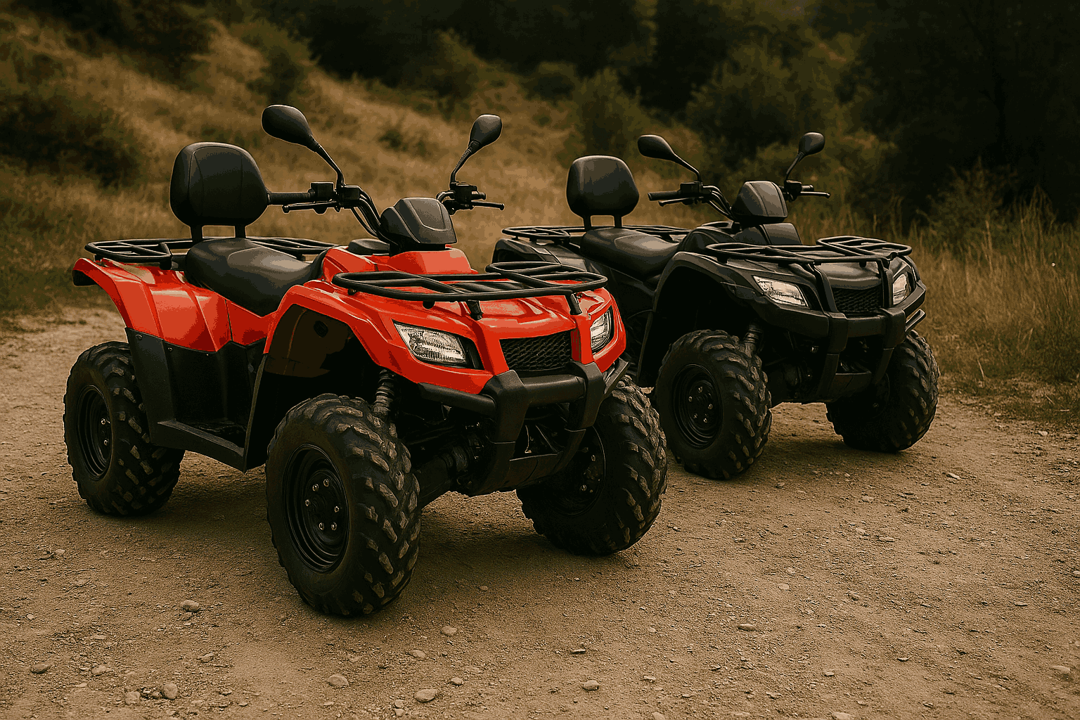 alquiler de quads a menos de 3 horas de cuenca - dos quads
